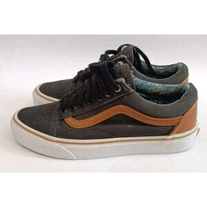 Vans Old Skool Shoes Men's 6.5 Black Low Top Sneakers